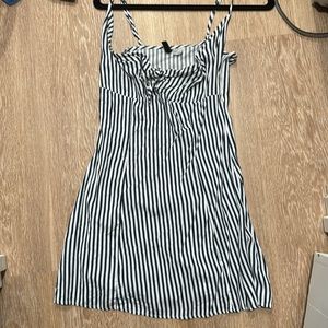 NWOT stripped divided mini dress!